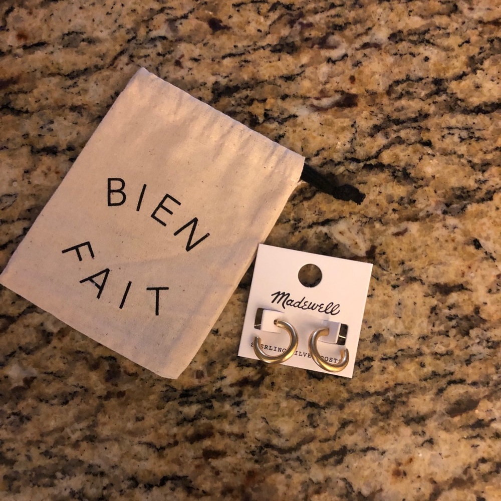 Madewell Gold Hoops Earrings